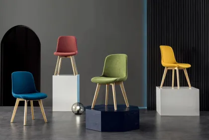 Solid Wood and Fabric modern office Chair