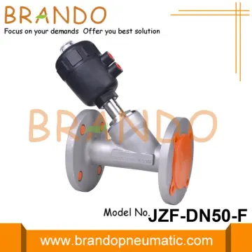 DN50 2'' Flanged Angle Seat Piston Valve Pneumatic