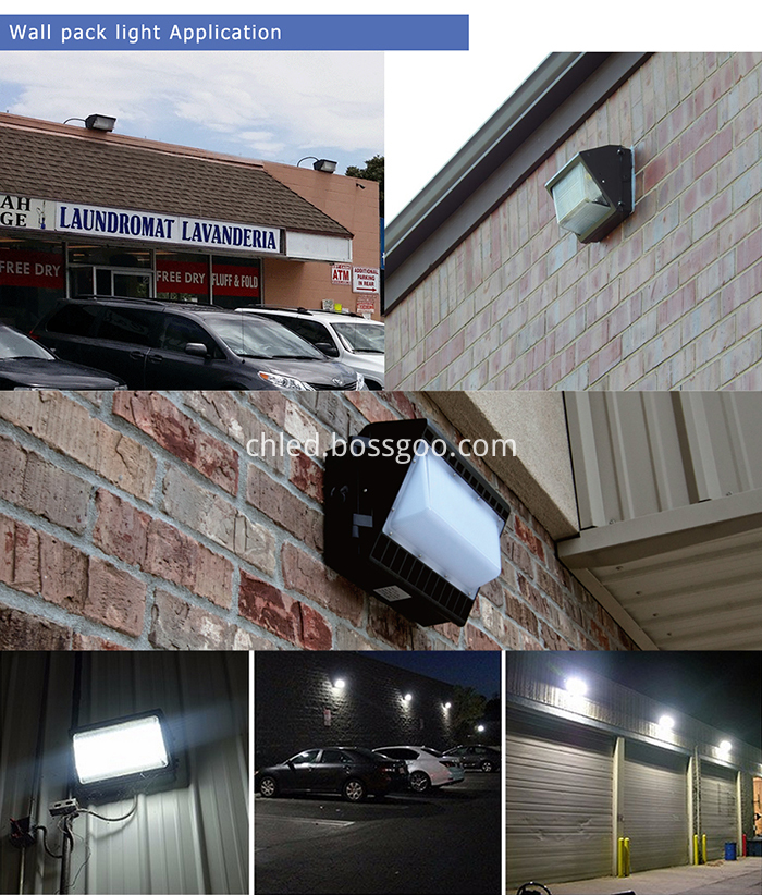Outdoor Application Of 60W Led Wall Pack Lights