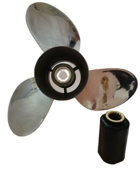 Propice de bateau en acier inoxydable interchangeable 14 1/2x19 Rh pour une utilisation marine hors-bord