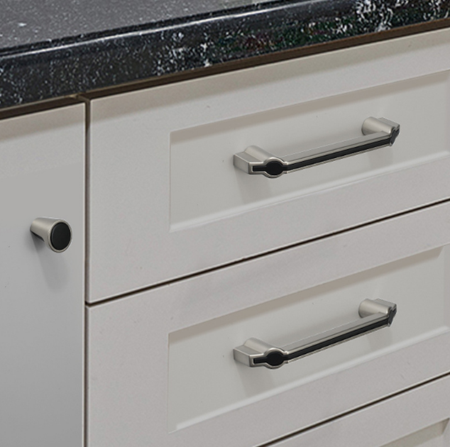 Contrast color drawer handle