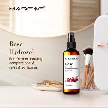 Hidrosol de rosa popular de água orgânica de rosa floral para a pele de face de face beleza