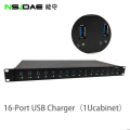 200W 16-port USB cabinet charger