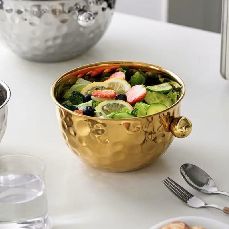 Elegant Metal Cutlery with Textured Surfaces