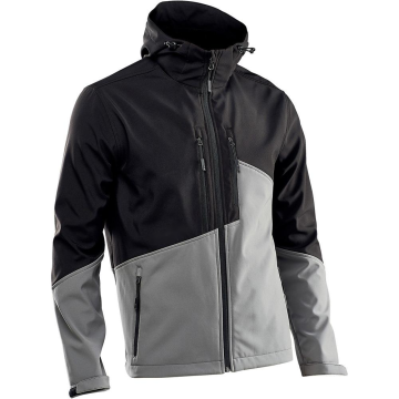 Men's Custom Fashion Soft Shell Windbreaker - Windproof, Waterproof, and Warm Hooded Jacket