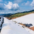 Geotessile non tessuto ad alta resistenza per la costruzione di strade