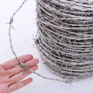 Affordable Hot Dipped Galvanized Barbed Wire Price for 500m/450m Rolls - Ideal for Fence Security