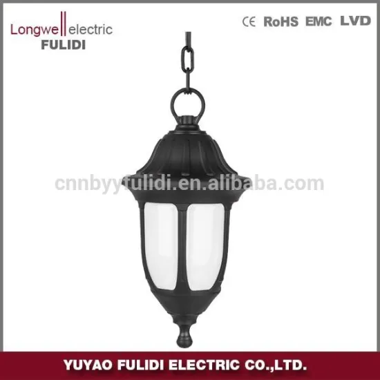 P215 pendant light for garden outdoor,cheap platic post light,CE,ROHS approval