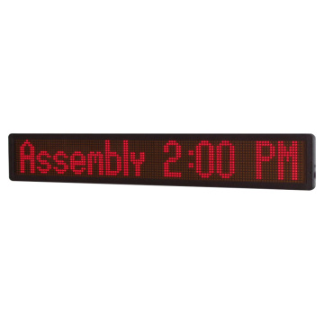 16x160 LED Display Red RS232