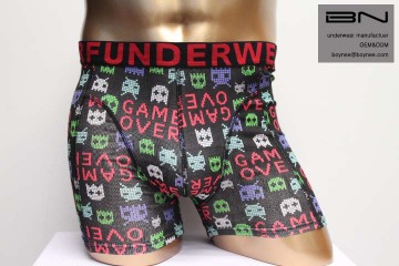 OEM/ODM underwear men cover all print brand underwear man