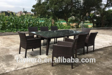 GW3426Set PE rattan high quality furniture Multi-person dining set