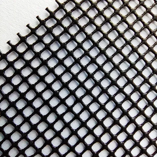 High-Tech Waterproof Black Mesh PVC Fabric: Ideal for Pool Fences and Covers, Resistant to UV and Tearing