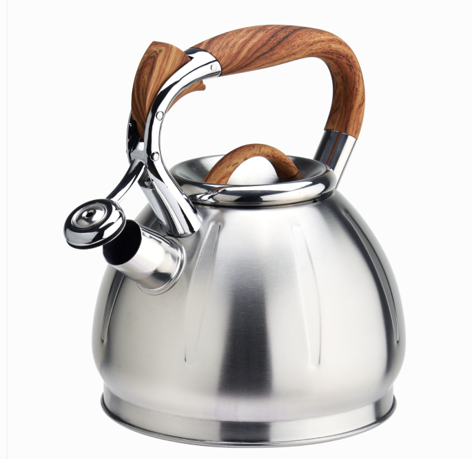 Woodlike Handle Gas Whistling Kettle Stovetop