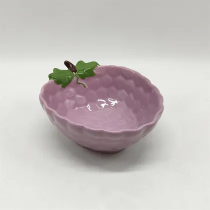Dragon Fruit Shaped Ceramic Bowl