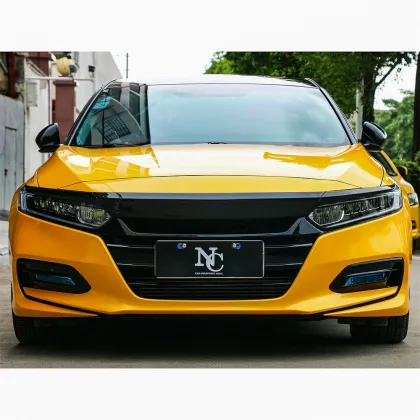 Glossy Metal Paint Yellow Car Wrap