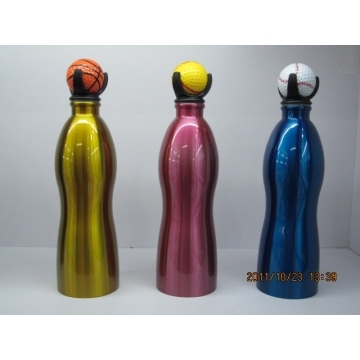 Single Wall Stainless Steel Bottle with Sports Ball Lid