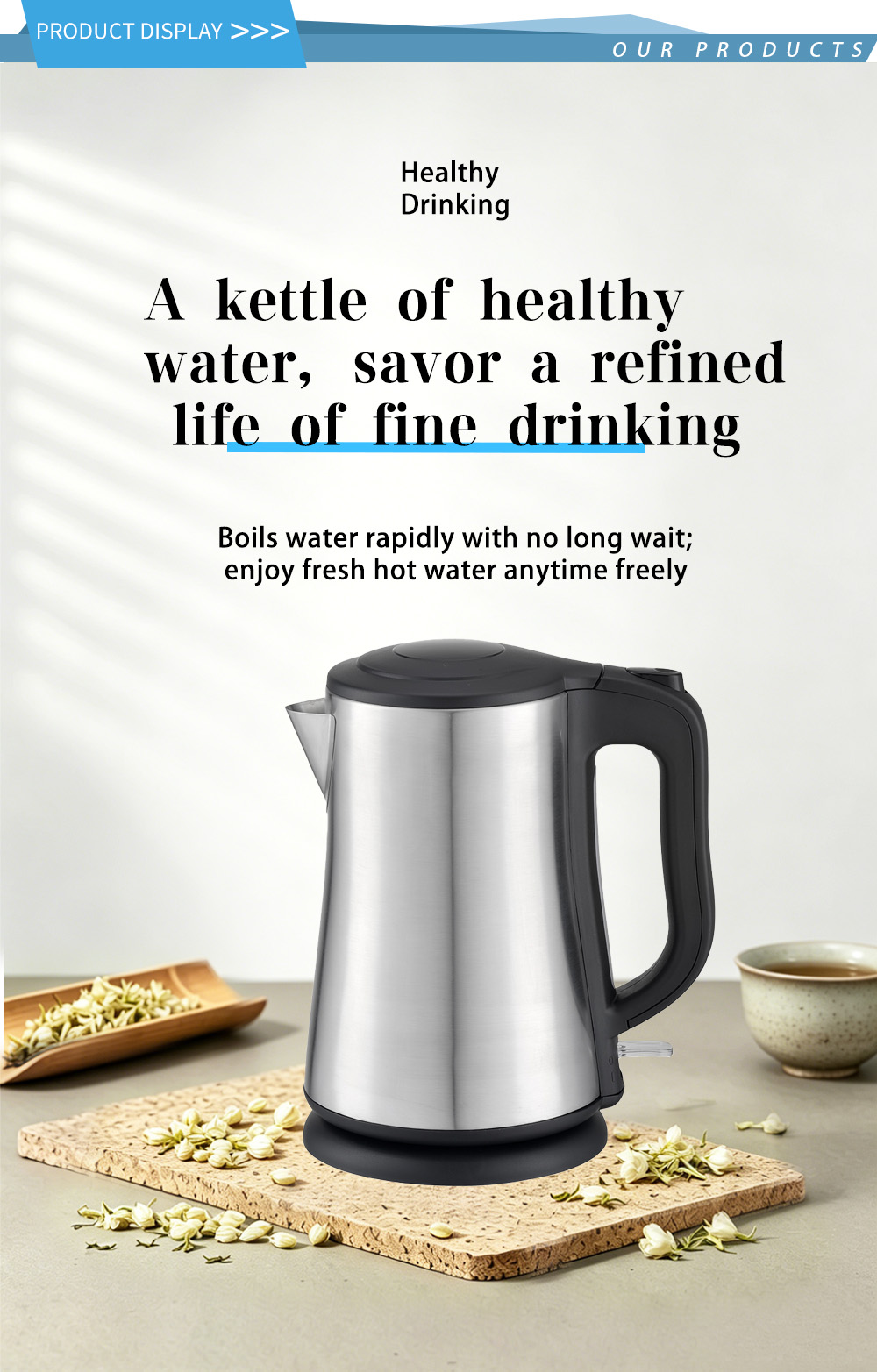 304 stainless steel kettle FK-1705 1