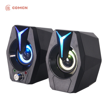 PC 2.0 channel speaker with knob and mic