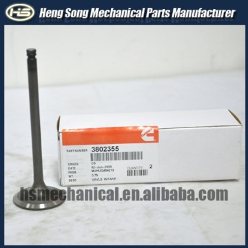 excavator engine parts 6D102 6BT5.9 intake exhaust valves in stock