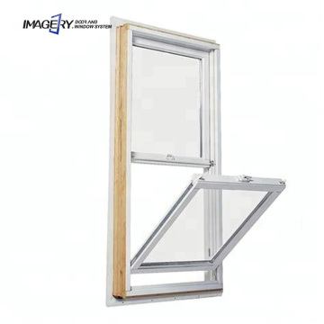 Aluminum Single Hung Sash Windows with Glass for Balconies and Soundproofing