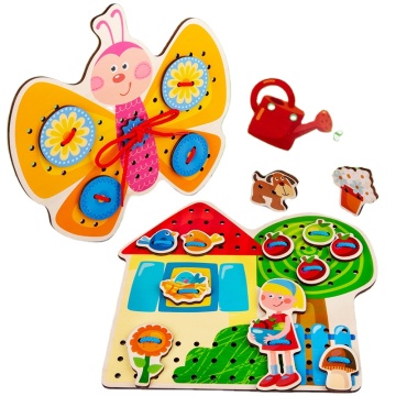 Wooden Thread Rope Game: A Fun and Educational Toy for Early Childhood Development