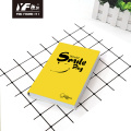 Coil Book Binding Custom smile style yellow PU cover notebook Factory