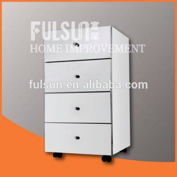 Stainless Steel Cabinet with 4 drawers and casters,file cabinet
