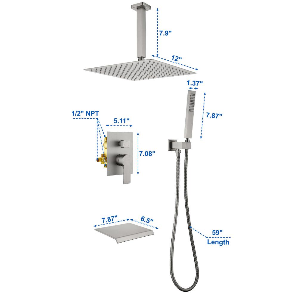 shower system 88019bn 12 5