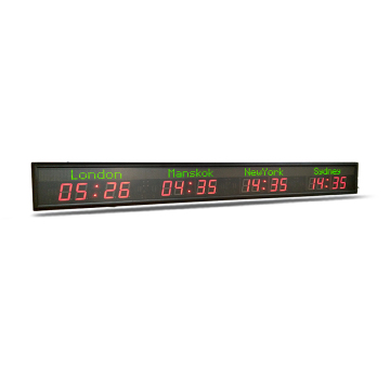 Zhong Xiaoxiao Brand Multi -Zone LED Orologio a parete - Orologio elettrico