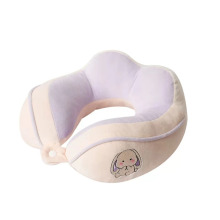 Almohada de lujo en forma de U Purple Rabbit Neck Protector