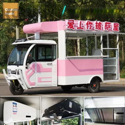 Three Wheeled Electric Dining Truck for Mobile Kitchen and Restaurant Food Truck
