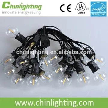 6w glass globe G40 LED filament string light
