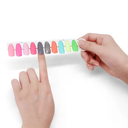 Nail Color Swatch Book Template