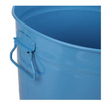 23L Eco-friendly Blue Trash Can with Lid