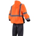 Safety Fleece Hi Vis Reflective Hoodie For Construction