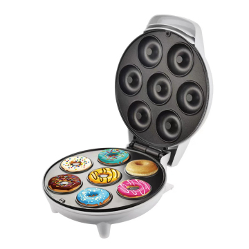 Mini Electric Donut Waffle Maker for Kids Breakfast Snacks and Desserts