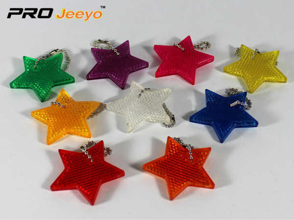 Reflective Safety Star Cartoon Keychain RV-503 2