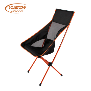 High boy breathable backrest portable outdoor fishing chair
