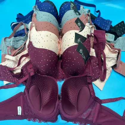 High Quality Comfortable Fashion Big Size Full Cup Bra Cotton Padded Bra 38-44C