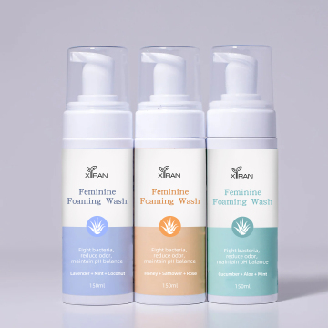 Private Label Foaming Yoni Wash - 150ml Feminine Intimate Vaginal Deep Cleanser with Ph Balance (Mint Aloe Lavender)