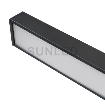 Luz colgante LED de aluminio negro moderno con luminiscencia blanca cálida para el hogar y la oficina