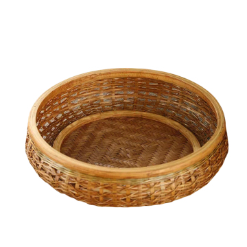 Bamboo Woven Tea Set with Antique Finish for Gifts and Home Use