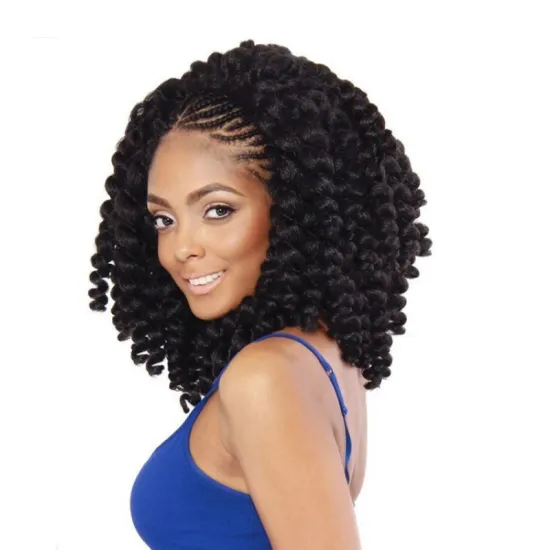 Ringlet Jumpy Wand Curl Crochet Braids Bouncy Jamaican Twist 8inch 20roots