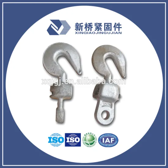High quality ball eye hook used for link power fitting Forged tower ball hook ended
