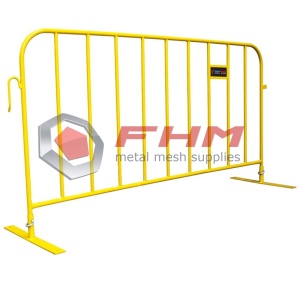 Safety Yellow Heavy Duty Interlocking Crowd Control Barrier