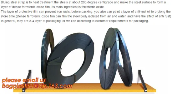Bluing steel strapping Painted steel strapping Primary color steel strapping Galvanized steel strapping Punched steel strapping