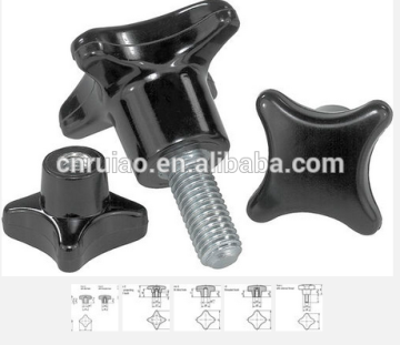 plastic nylon or stainless steel round ball star knob