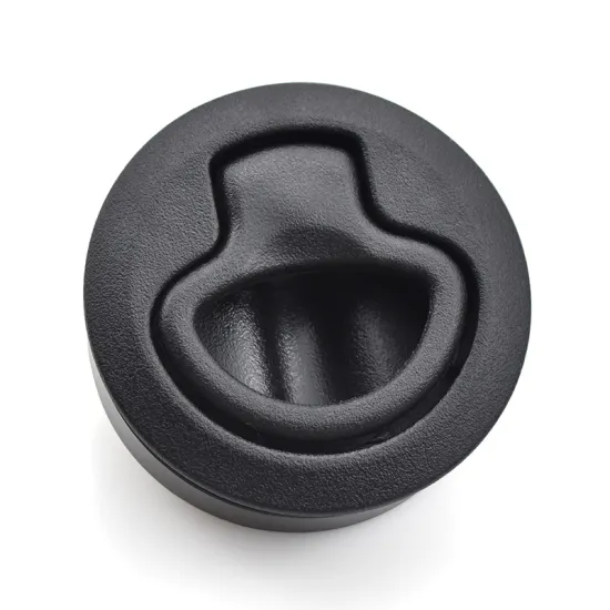 Hot Sale Plastic Cabinet Hardware: Round Lock Slam Latch Pull Flush