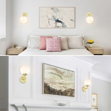 US Free Shipping Antique Brass Wall Sconce for Bedroom and Hotel Decoration