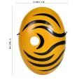 Máscara de cosplay de pele de tigre Naruto Tobi
